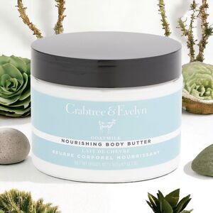 Crabtree & Evelyn Goatmilk Nourishing Body Butter Cream Lotion 12.7 Oz New 🐐🥛